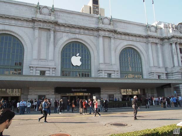 新iPhoneの発表会が実施された、米国・サンフランシスコのビル・グラハム・シビック・オーディトリウム