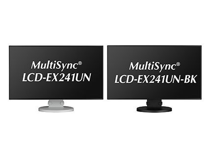 （左）「MultiSync LCD-EX241UN」、（右）「MultiSync LCD-EX241UN-BK」
